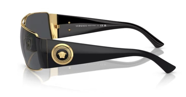 Versace Men's Sunglasses Gold/Black/Grey 0VE2163 100287